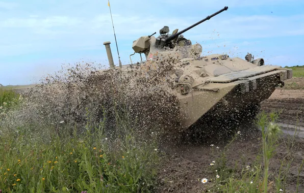 Machine, dirt, combat, APC, infantry, BTR-80\82