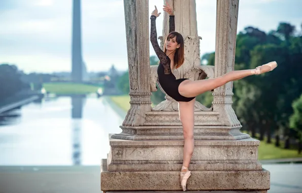 Wallpaper girl, pose, dance