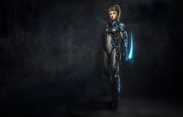 Picture girl, warrior, Ghost, StarCraft: Ghost
