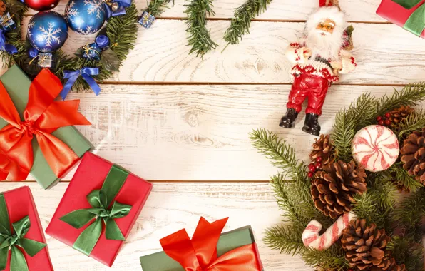 Decoration, gift, new year, Christmas, Christmas, wood, New Year, decoration