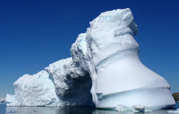 Picture winter, sea, the sky, snow, ice, frost, floe, lump