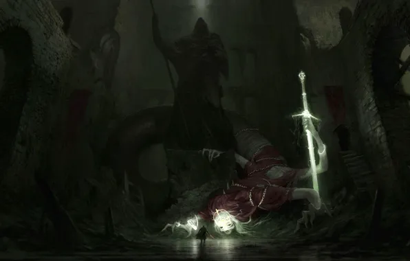 Ruins, Undead, Blind King, Artem Demura work