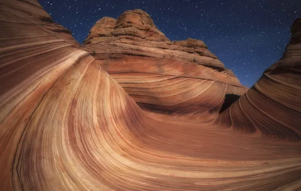 The sky, rocks, stars, AZ, USA, Paria Canyon-Vermilion