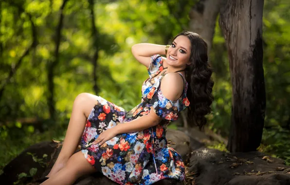 Picture summer, girl, nature