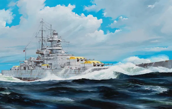 Germany, battleship, battlecruiser, ship of the line, Kriegsmarine, Randall Wilson, German Battleship Gneisenau