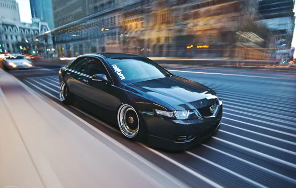 The city, movement, speed, Honda, accord, stance, Acura TSX