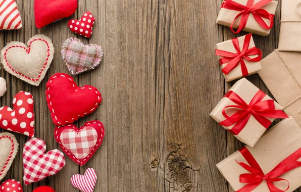 Red, heart, Board, heart, hearts, red, thread, heart