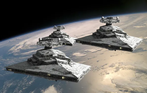Planet, Space, Orbit, Cruisers