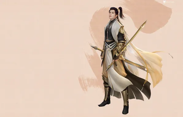 Weapons, the game, warrior, fantasy, art, costume design, 3Q STUDIO, Possession of the sword Lin …