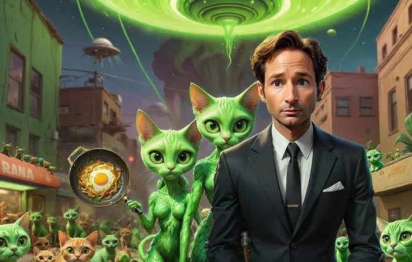 Cats, movie, UFO, Classified Material, David Duchovny, Mulder