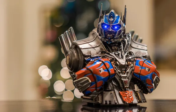 Picture macro, background, Optimus Prime, toy