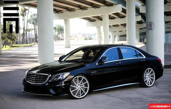 Black, mercedes-benz, vossen, w222