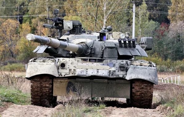 Dirt, tank, polygon, combat, T-80