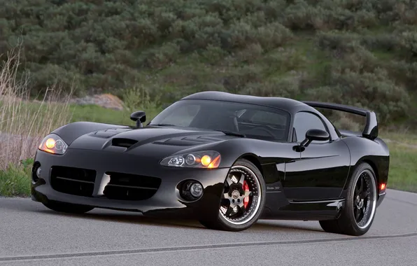 Black, Dodge, Viper, venom, special edition, hennessey, neiman marcus, 700nm