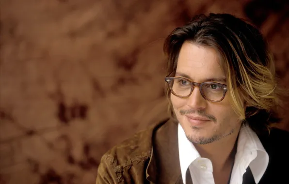 Picture Johnny Depp, glasses, actor, Johnny Depp, actor, glasses