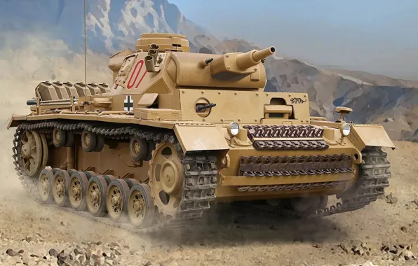 The Wehrmacht, Panzerkampfwagen III, German medium tank, panzerwaffe, DAK, Auletta, Nazi Germany, Africa Corps