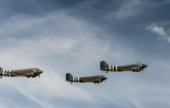 The sky, weapons, aircraft, Douglas C-47A