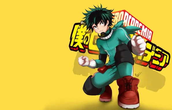 Anime, art, guy, Boku no Hero Academy, My hero Academy
