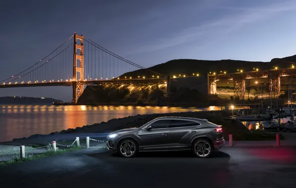 Lamborghini, San Francisco, USA, USA, Golden Gate Bridge, San Francisco, 2018, crossover