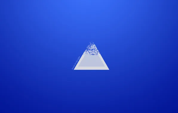 White, void, blue, Triangle