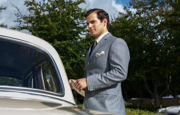 Picture costume, agent, car, Henry Cavill, Henry Cavill, Agents A. N. To.L., The Man from U.N.C.L.E.