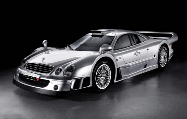 Picture Mercedes-Benz, silver, GTR, supercar, Mercedes, AMG, CLK, the front