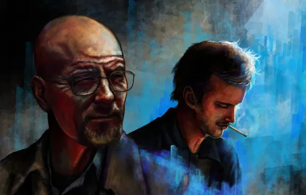 Picture glasses, cigarette, the series, beard, smokes, Breaking Bad, Bryan Cranston, Walter White