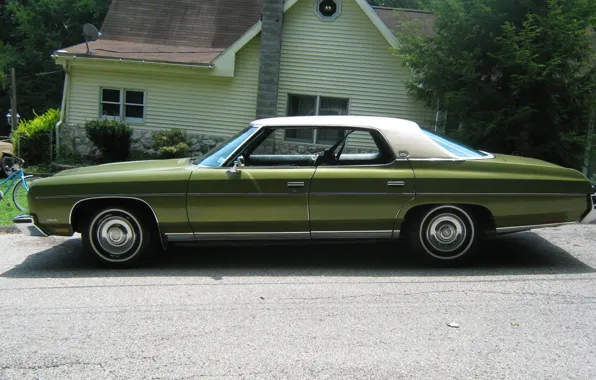 Green, green, Chevrolet, chevrolet, saloon, sedan, caprice, 1973