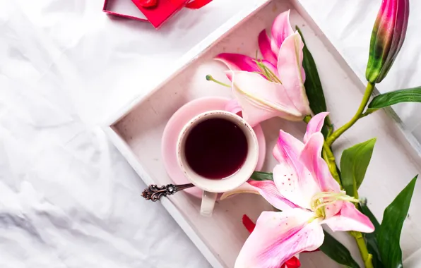 Lily, coffee, Cup