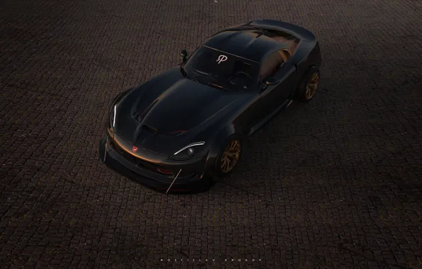 Auto, Machine, Dodge, Viper GTS, Viper, Dodge Viper, GTS, Rendering