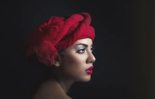 Girl, portrait, makeup