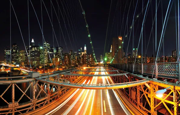 Picture bridge, new york, rush
