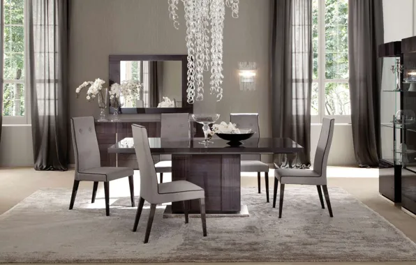 Simple, design, style, Villa, interior, modern, luxury, dining room