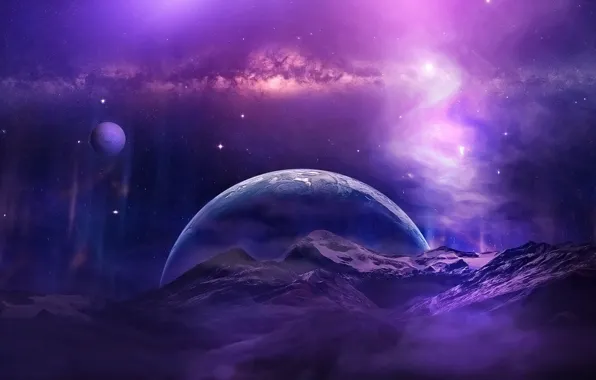 Black and Purple Galaxy Blue Purple Space HD wallpaper  Pxfuel