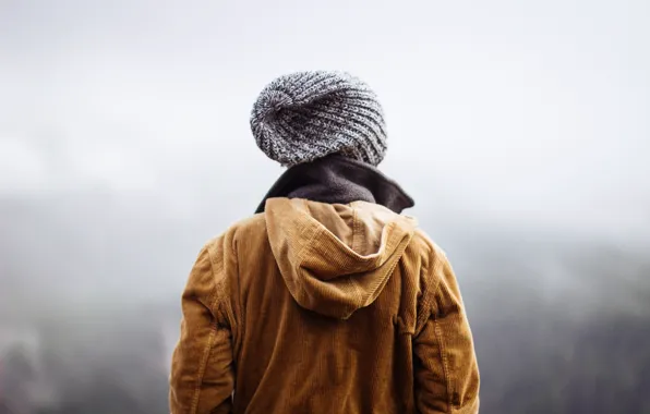 Picture hat, back, jacket