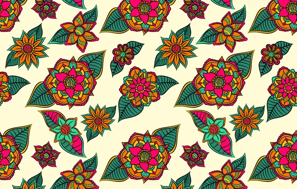 Picture flowers, background, flower, background, pattern, Leaves, testura