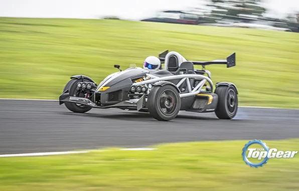 Picture Top Gear, Cars, Speed, Front, Day, Smoke, Stig, Ariel Atom