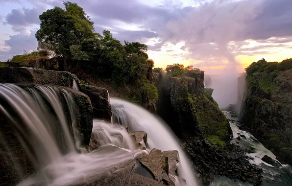 Picture Sunrise, Victoria Falls, Zimbabwe
