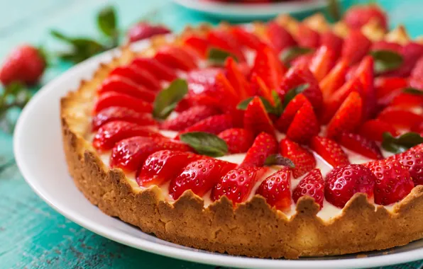 Berries, strawberry, pie, cakes