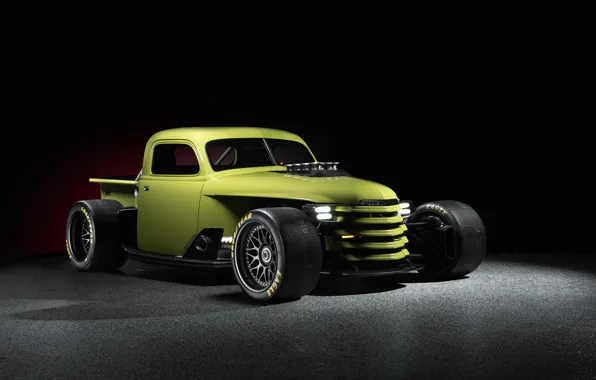 SEMA, Black Background, Ringbrothers, 2022, SEMA 2022, Enyo 1948, Chevrolet Super Truck, Super Truck