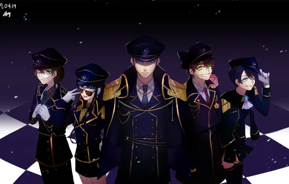 Anime, art, soldiers