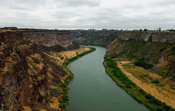 River, rocks, canyon