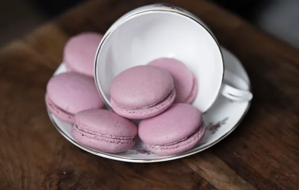 Pink, food, cookies, cakes, macaron