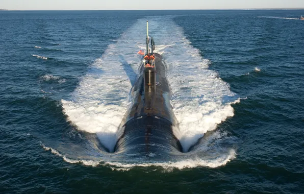 Picture the fourth generation, The Atlantic ocean, US NAVY, Virginia, multi-purpose submarines, SSN-774