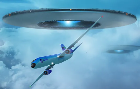 Picture UFO, The plane, 151, maneuver