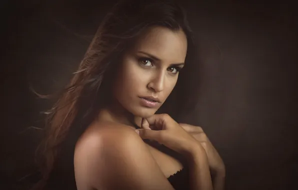 Background, portrait, Studio, brown-eyed, Fani Wine Of