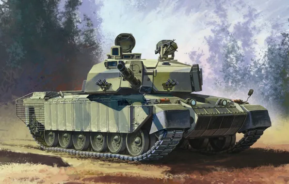 Picture figure, art, tank, combat, Challenger 2, years, Challenger 2, operation