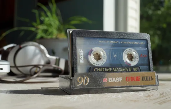 Picture macro, music, cassette, BASF