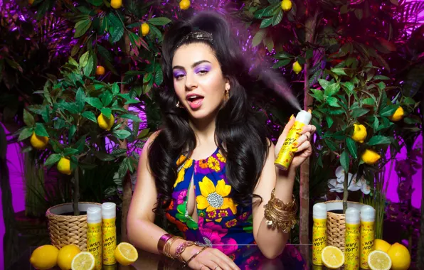 Decoration, model, makeup, dress, brunette, hairstyle, cartridges, singer