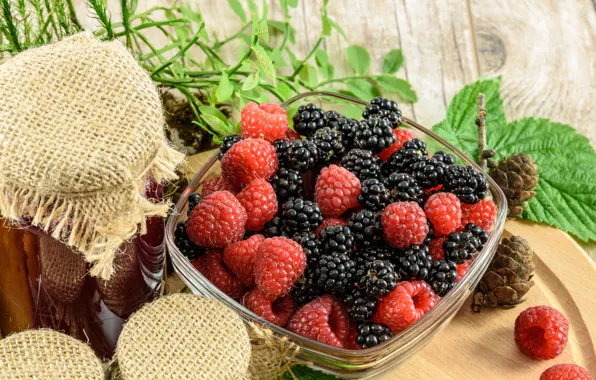 Picture berries, raspberry, Bank, BlackBerry